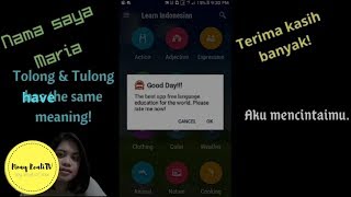 FILIPINA LEARNS BAHASA INDONESIAN ON HER ANDROID PHONE! screenshot 3