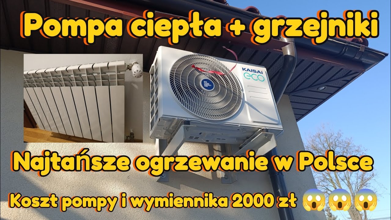 Pompa ciepła + grzejniki. Najtańsze ogrzewanie w Polsce 😱😱😱😱😱😱😱😱😱😱😱 3,5 Kw