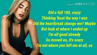 Dua Lipa- Don&#39;t Start Now (Lyrics)