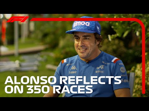 Fernando Alonso Reflects On A Record-Breaking 350 Races! | 2022 Singapore Grand Prix