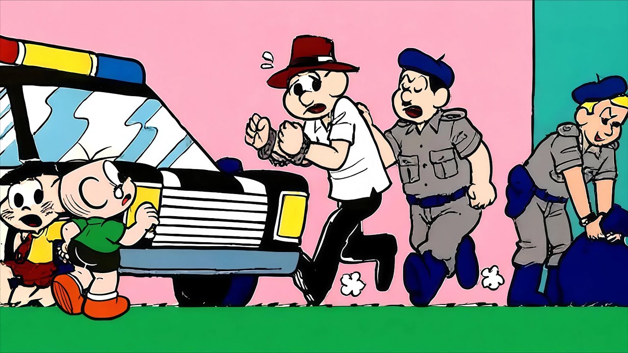 A POLÍCIA LEVOU O PAI DO CEBOLINHA | GIBIS DUBLADOS DA TURMA DA MÔNICA