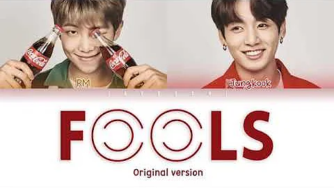 BTS JUNGKOOK _ RM - FOOLS (Original Ver.) LYRICS ((360P)