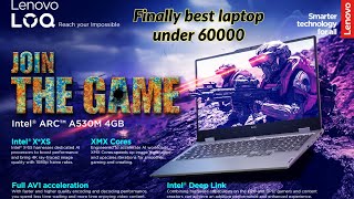 Lenovo LOQ 2024 Intel Core i5-12450HX india launched under 60000 gaming laptop