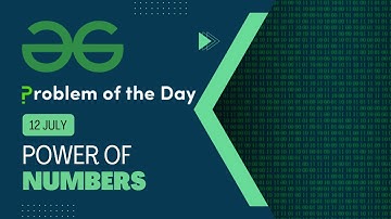 Power Of Numbers | 12 July POTD | Binary Exponentiation | C++ | Geeks for Geeks Problem of the Day