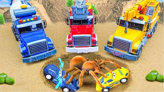 : Rescue Police Car From The Monster | Toy Car Story