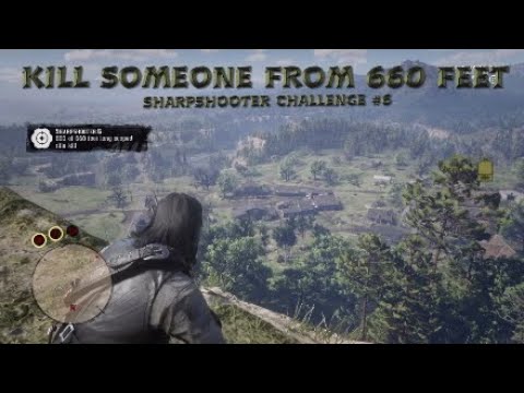Red Dead Redemption 2 SharpShooter #6 Kill Someone 660 Feet Away Fastest Easiest way