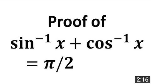 Trigonometry formula sin-1(x)+cos-1(x)=pi/2 trigonomery identies solve
