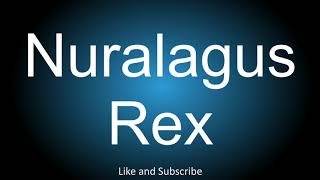 How To Correctly Pronounce - Nuralagus Rex.
