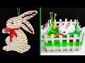 2 Easy Easter craft made with waste materials step by step at home |DIY Low budget Easter décor idea