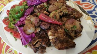 Grilled lamb meat in a different and Healthy way for dieters and diabetics وجبة للدايت ومرضى السكر