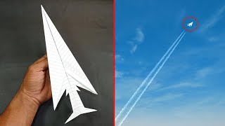 Paper Planes 600 Feet  How to Make a Paper Jet Planes that Flies Far and High.