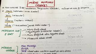 MİRAS HUKUKU💴 / (dikab- dhbt- mbsts)