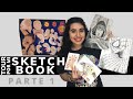 Tour por mi sketchbook | Parte 1 | Tinta y Grafito