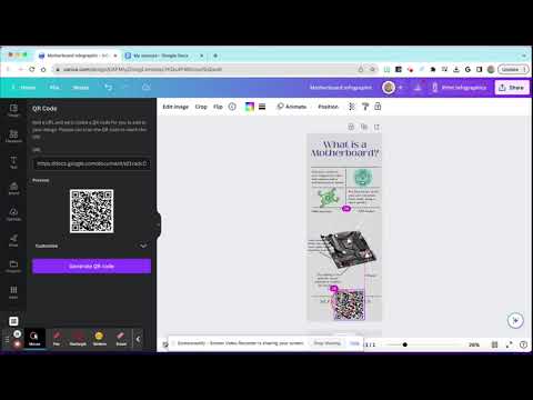 QR Code for Sources on Infographic in Canva