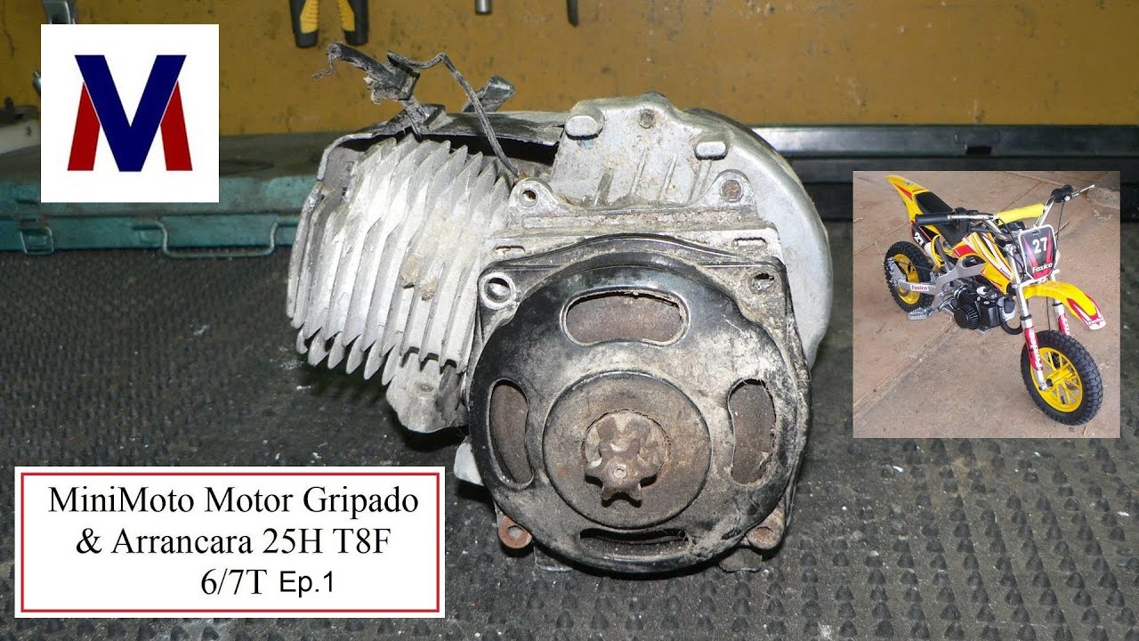 MiniMoto Motor Gripado & Arrancara 25H T8F 6/7T - Ep 1 