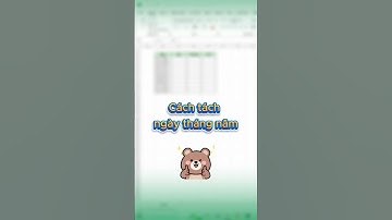 MẸO TÁCH NGÀY THÁNG NĂM CỰC NHANH TRONG EXCEL 😱🌟💞⭐️✨ #shorts