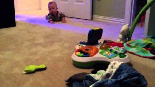 More Baby Noah crawling!
