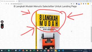 VIDEO TUTORIAL CARA PANDUAN BAGAIMANA MEMBINA SENDIRI LANDING PAGE