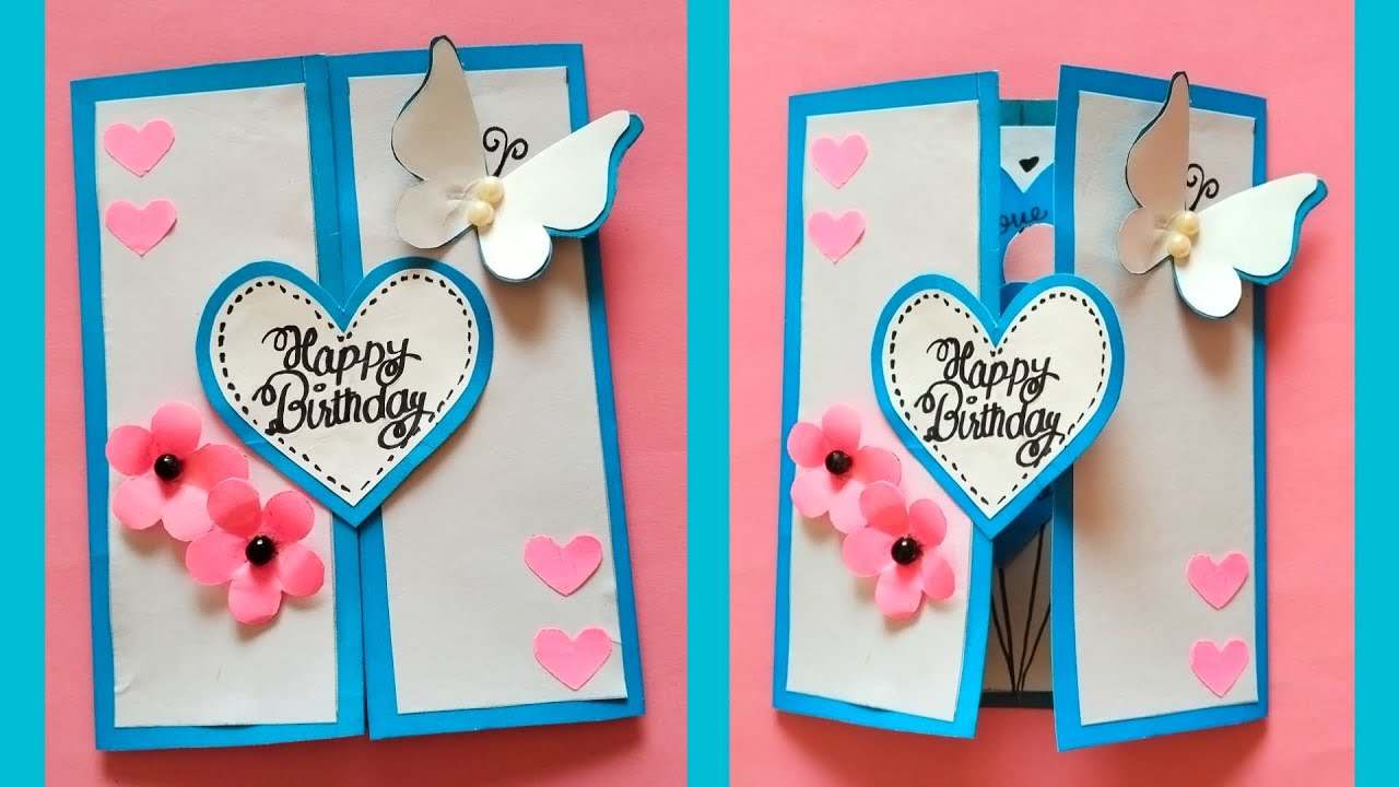 Handmade Birthday Greeting Card/ Birthday Card For Best Friend/ Happy Birthday Card