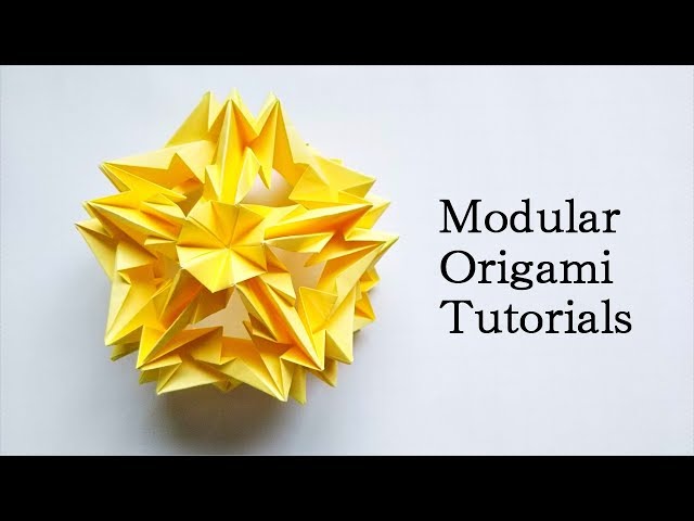 折り紙】くす玉 - Plasma / Origami Modular Kusudama -Plasma - YouTube