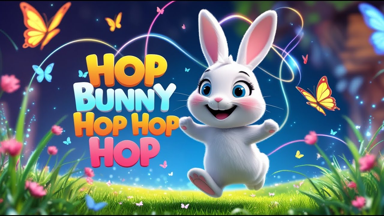 Hop Bunny Hop – Sing Along Kids Video | Nursery Rhyme & Dance Song ...
