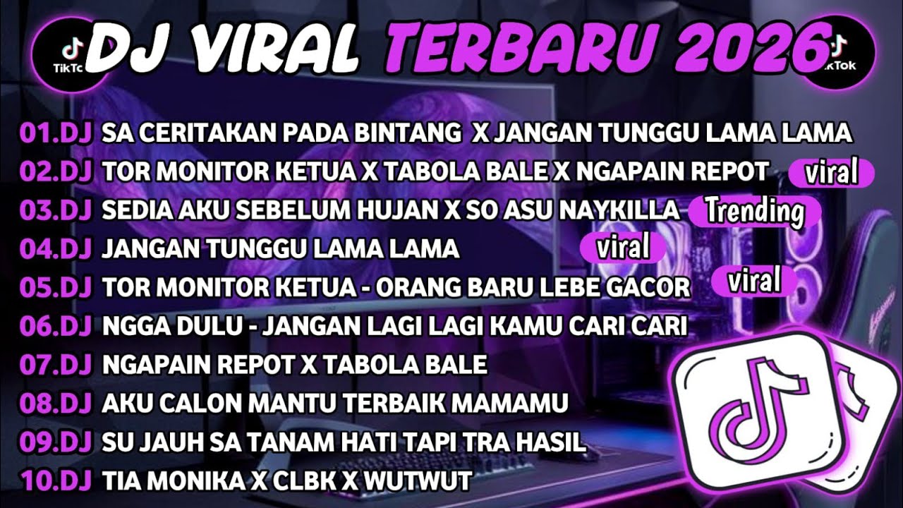 DJ TIKTOK TERBARU 2026||DJ SA CERITAKAN PADA BINTANG🎵DJ TOR MONITOR KETUA X TABOLA BALE FULL ALBUM 