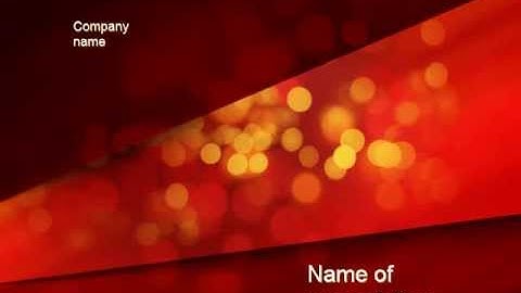 Abstract Red Spots PowerPoint Template