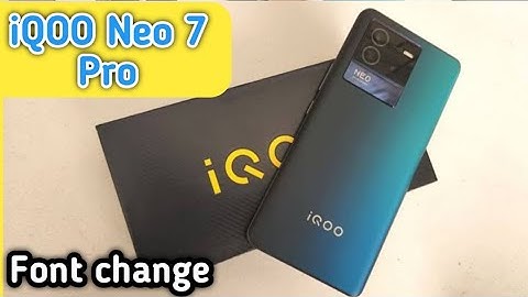How To Change Font In Iqoo Neo 7 Pro ,Iqoo Neo 7 Pro Mein Font Customise Kaise Karen,