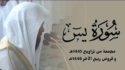 ۞ سورة يسٓ مجمعة من تراويح 1445هـ و فروض شهر ربيع الآخر 1446هـ لــ الشيخ محمد برهجي