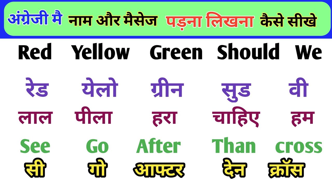 इंग्लिश में नाम लिखना पढ़ना कैसे सीखें | English padhna likhna seekhe |English me name | DnEnglish 