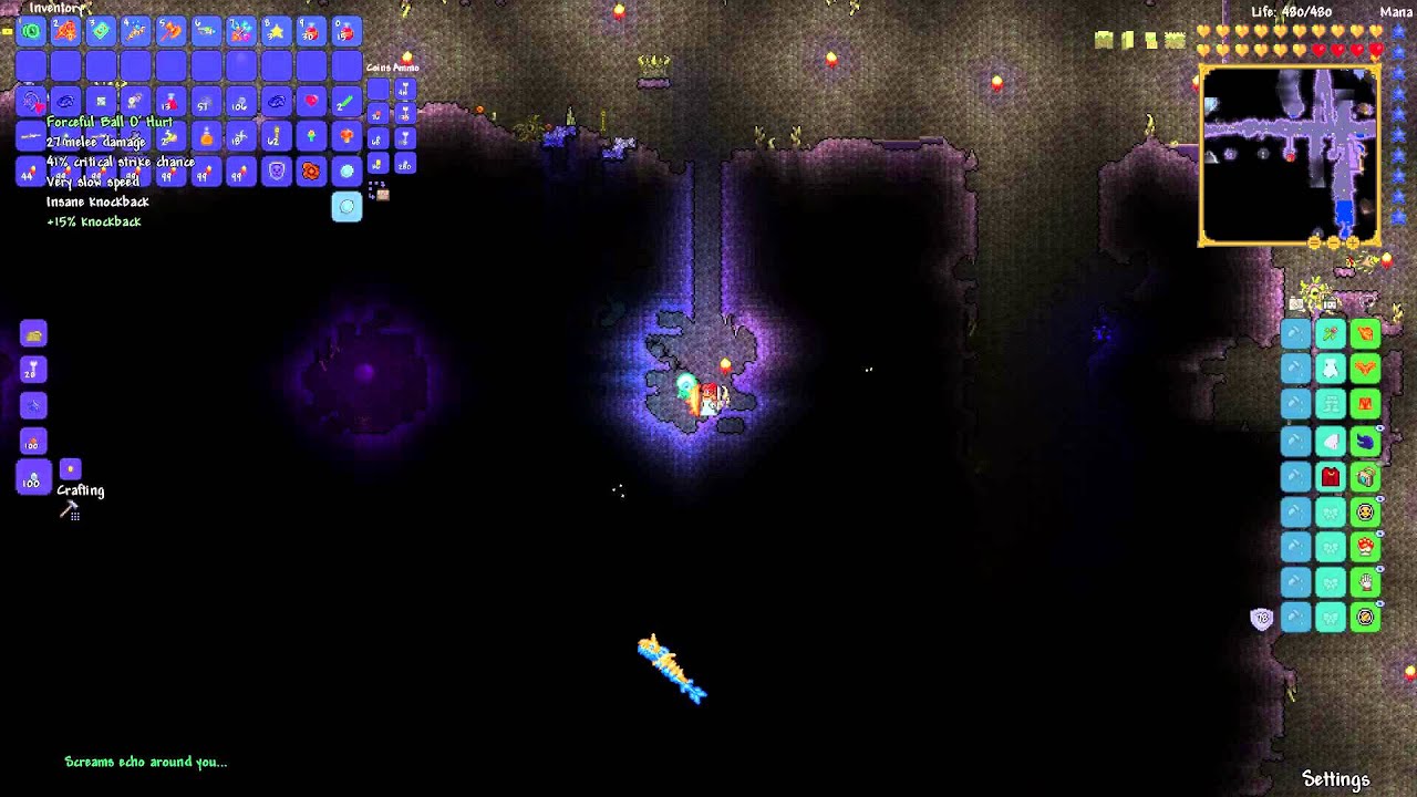 Where to find Ball o hurt Terraria YouTube