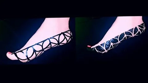 الفيديو رقم(٢)حنة شرائط سودانية شكل هندسي رائع جدا 👌 beautiful sudanese henna اشترك في القناة اعمل 👍