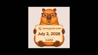 Nonogram.com Daily Puzzle (July 1, 2026) — Hard  #mobilegaming #puzzle #nonogram #dailypuzzle
