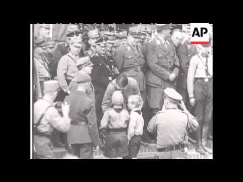 German Kids March Past Hitler - Sound