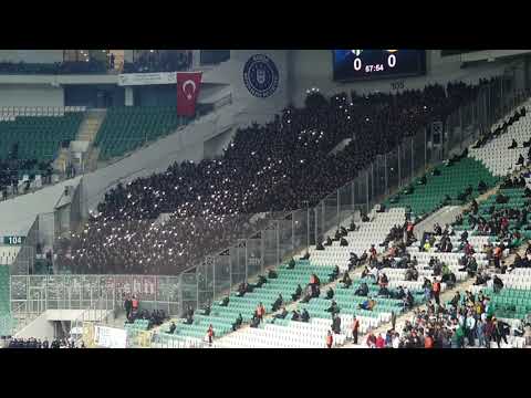 02.02.2020 Bursaspor - Eskişehir 0:1, Support, Stimmung, Tribün, Teksas, Taraftar, Fans, Ultras