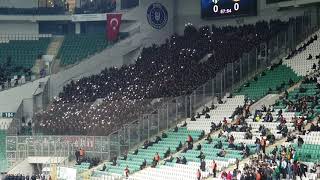 02.02.2020 Bursaspor - Eskişehir 0:1, Support, Stimmung, Tribün, Teksas, Taraftar, Fans, Ultras