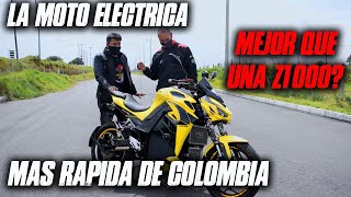 La moto Eléctrica mas Rápida de Colombia!! le gana a una Z1000??