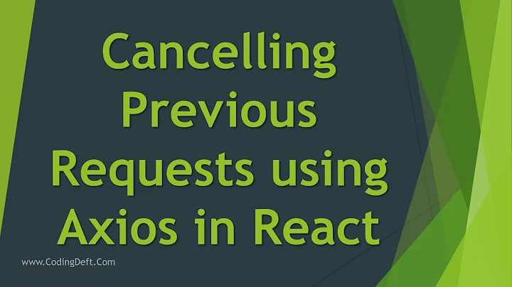 Cancelling previous requests in Search bar using Axios in React