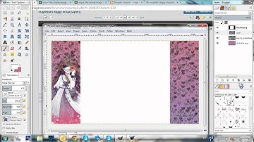 How to make a background using gimp