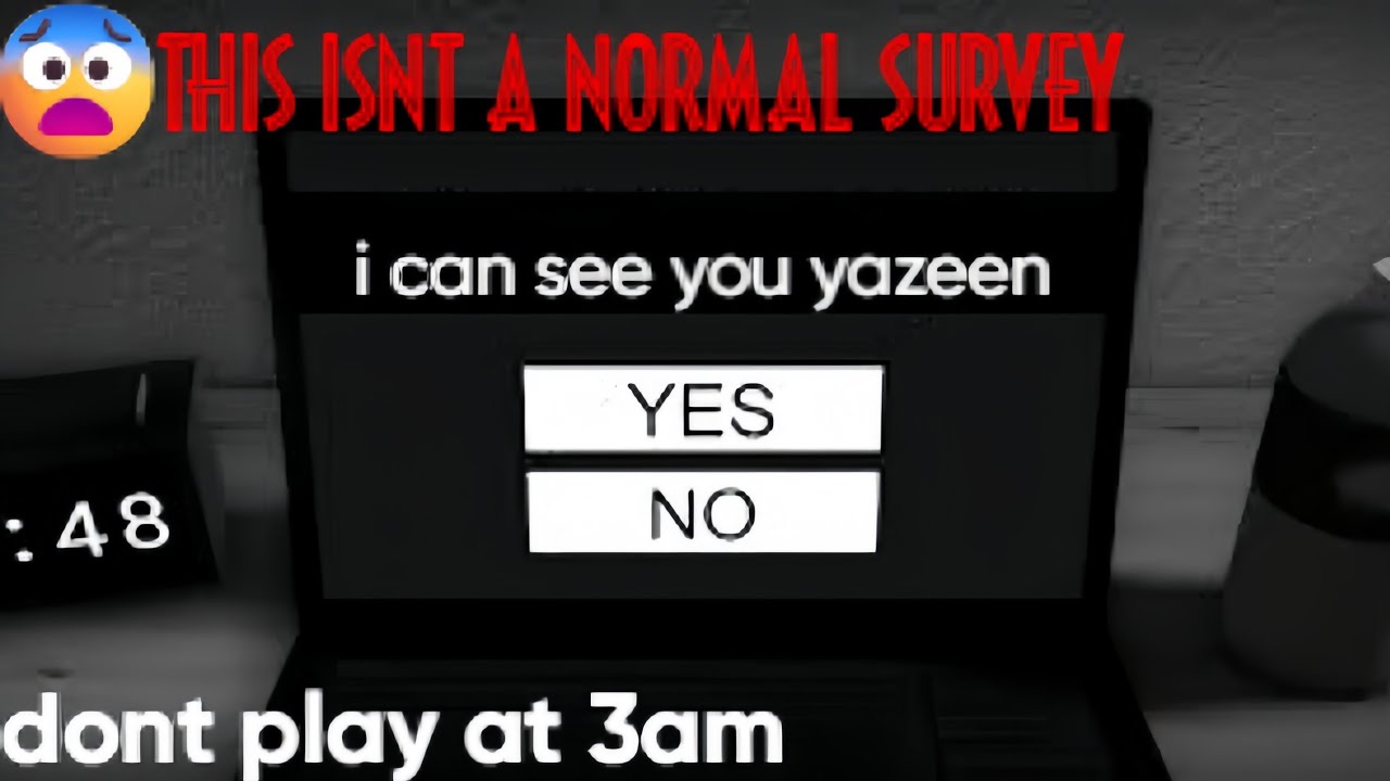 Don't Play Roblox Survey At 3am 😨