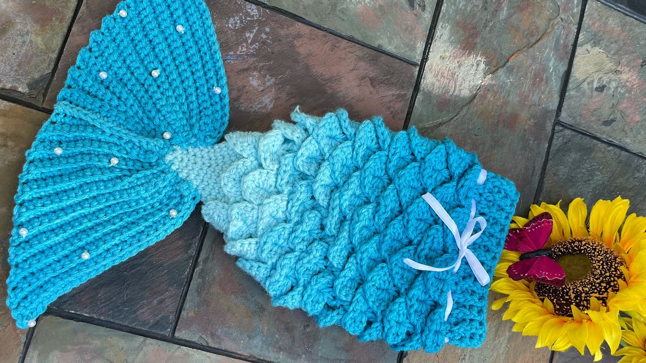 Cola de 🧜🏻‍♀️ a crochet reciennacido/newborn paso paso - YouTube