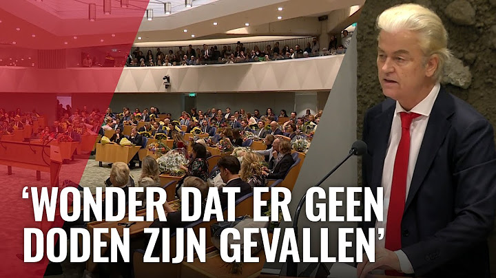 Wilders over geweldsincidenten in Amsterdam