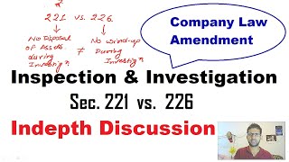 Inspection & Investigation (Amendment) Freezing of Assets in chart form (Sec.221 vs. 226) by Dev Sharma 198 views 3 years ago 20 minutes