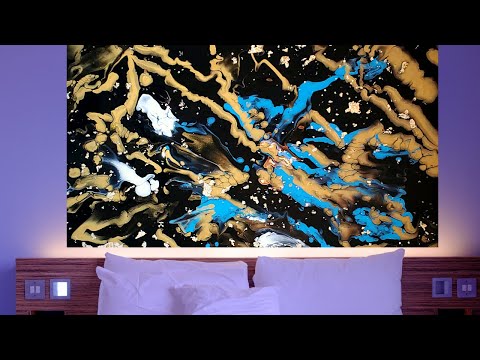 Acrylic Pouring | Fluid Art Compilation| HBCU Themed Art Frat Version  @SimplyTenn