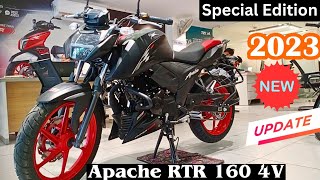 2023 All New Tvs Apache RTR 160 4V Special Edition New Update Price Mileage Features Detail Review