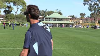 Andrew Johns gives Nathan Cleary a short kicking tutorial