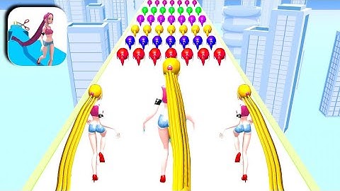 Hair Rush Gameplay All Levels iOS, Android Walkthrough Mobile New Game Video Latest Update SD6EKB