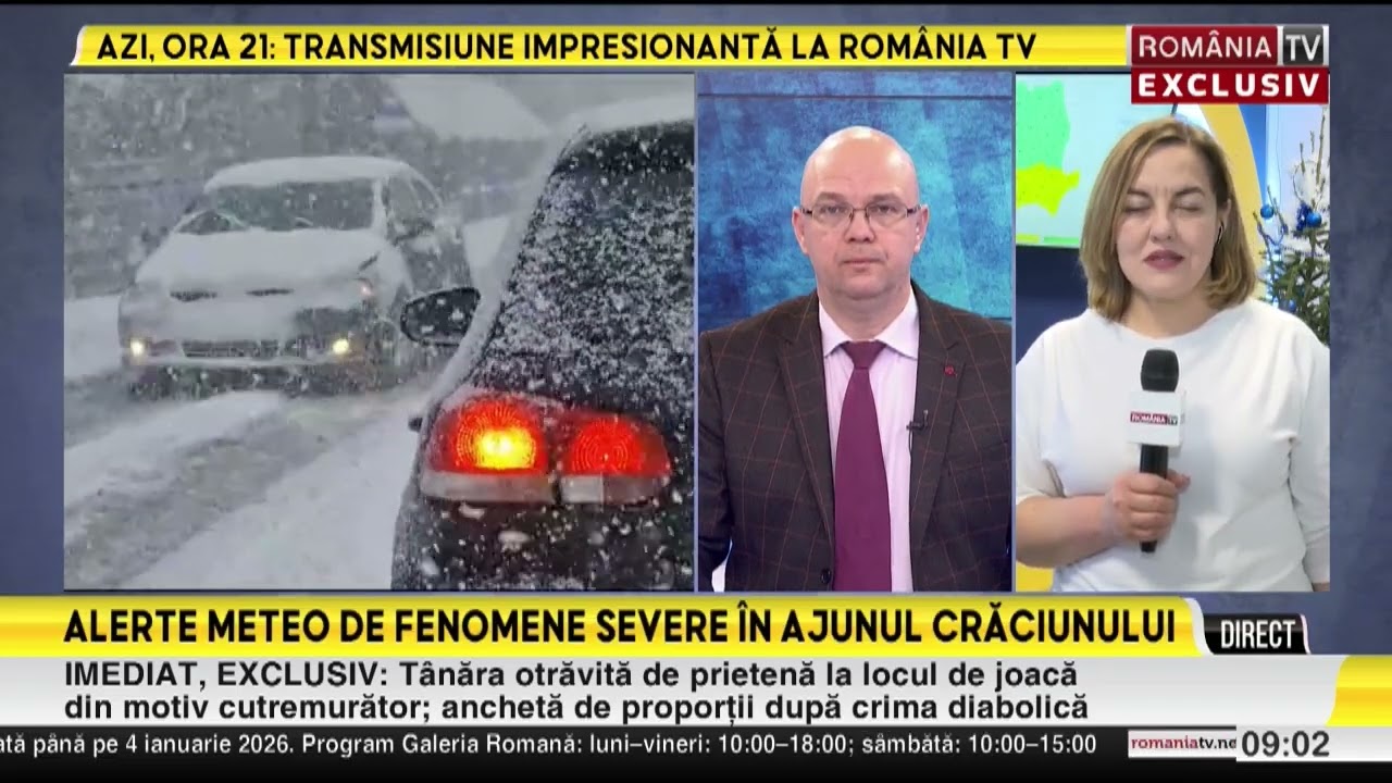 Cod GALBEN de ninsoare în jumătate de țară: ninge ca-n povești în Ajunul Crăciunului