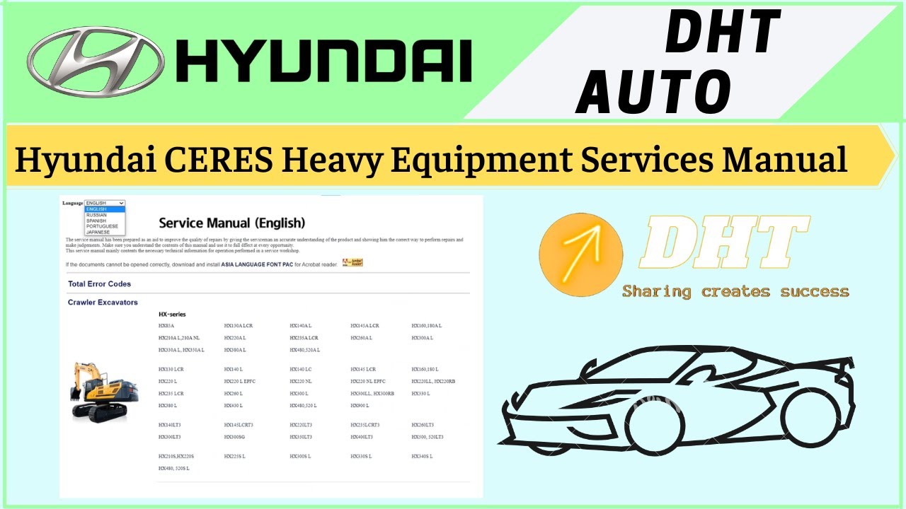 Review Hyundai CERES Heavy Equipment Service Manual YouTube