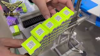 Vertical Automatic Small Bottle Folding Box Erector Machine with Cardboard Inserts